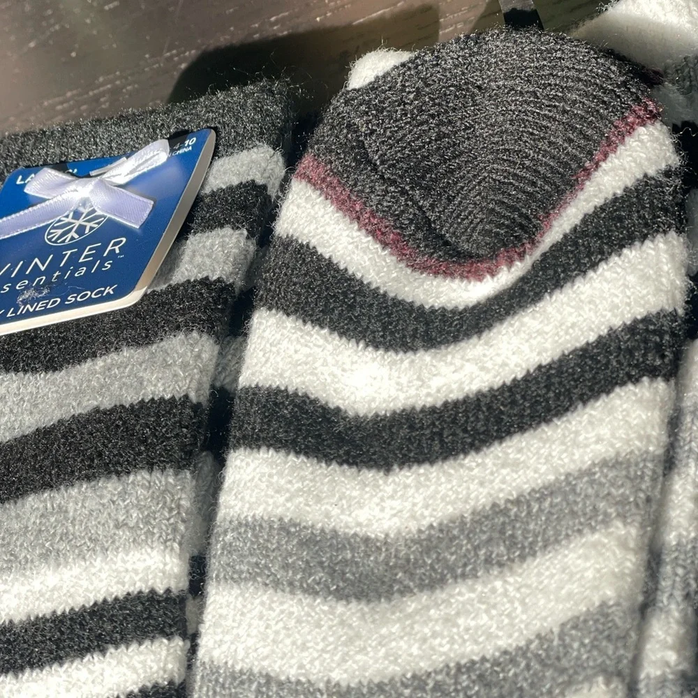 Cozy Terry Lined Socks Bundle (2 Pairs) — Winter Essentials